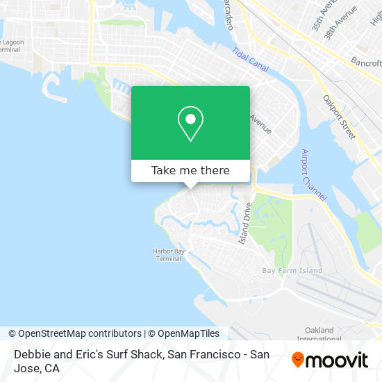 Mapa de Debbie and Eric's Surf Shack