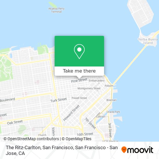 Mapa de The Ritz-Carlton, San Francisco