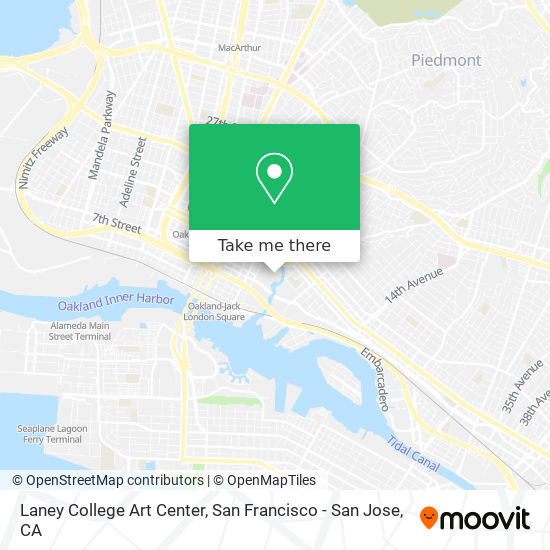 Laney College Art Center map