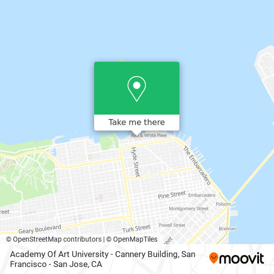 Mapa de Academy Of Art University - Cannery Building