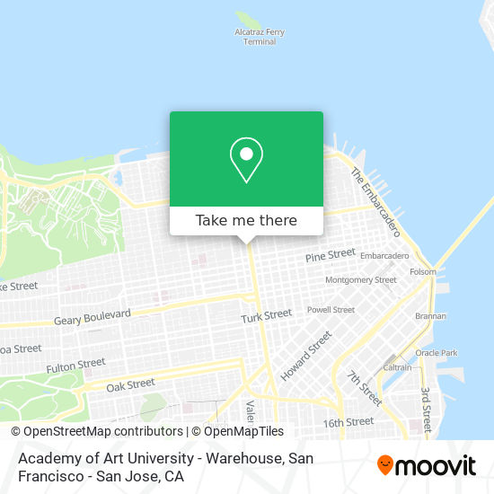 Mapa de Academy of Art University - Warehouse