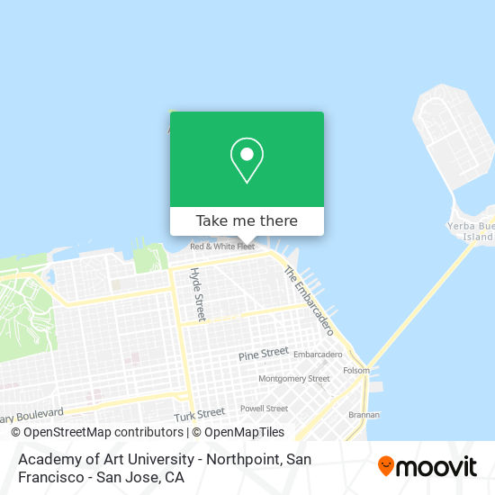 Mapa de Academy of Art University - Northpoint