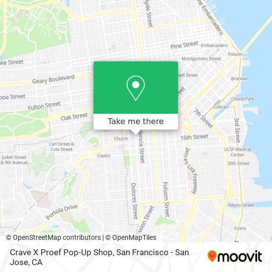Crave X Proef Pop-Up Shop map