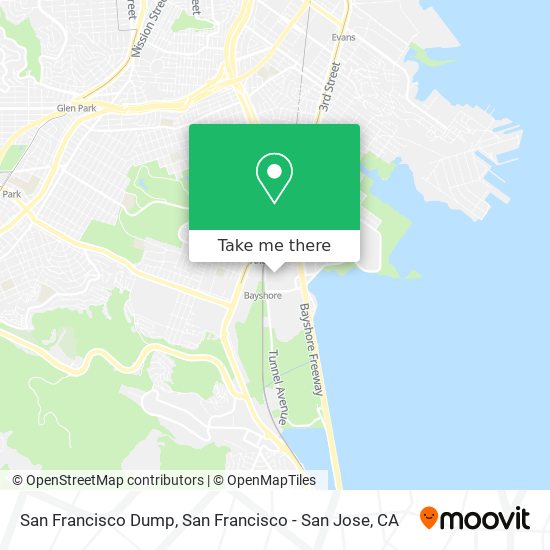 San Francisco Dump map