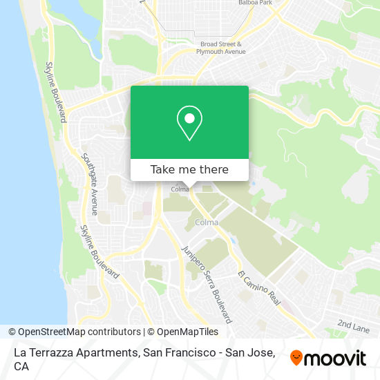 La Terrazza Apartments map