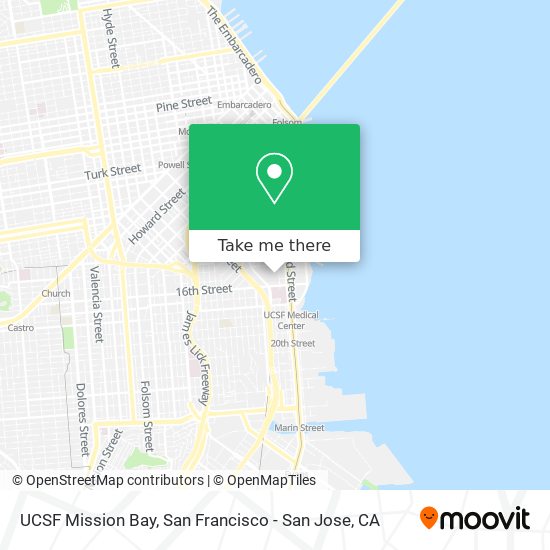 Mapa de UCSF Mission Bay
