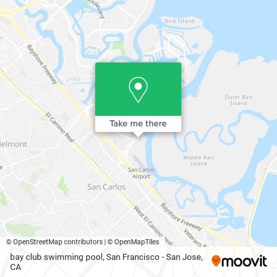 Mapa de bay club swimming pool