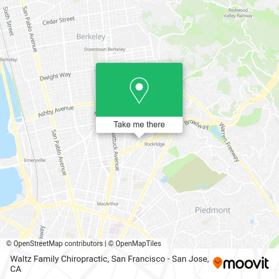 Waltz Family Chiropractic map