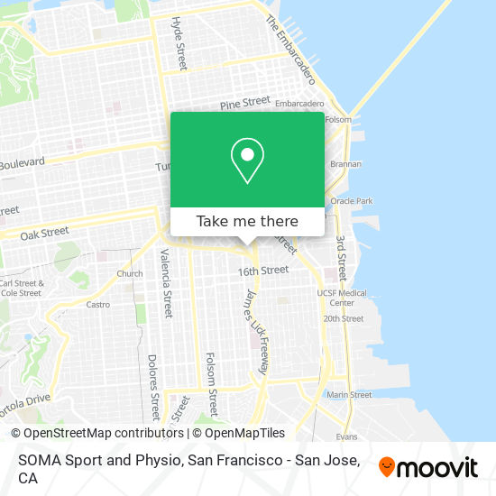 SOMA Sport and Physio map