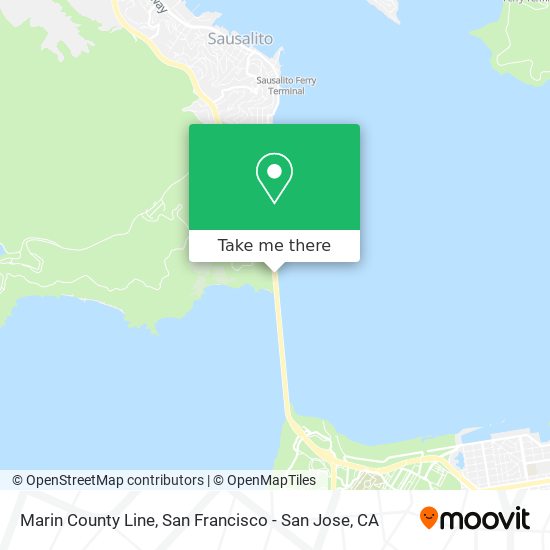 Mapa de Marin County Line