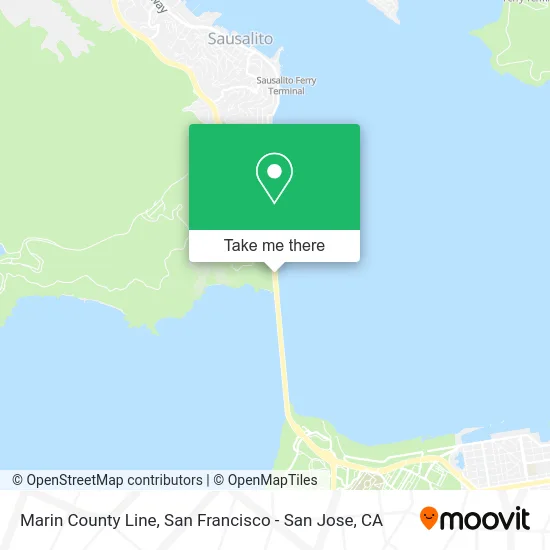 Marin County Line map