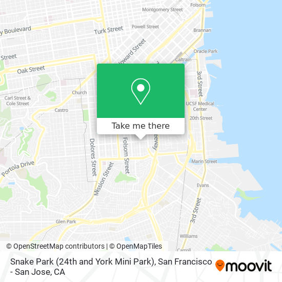 Mapa de Snake Park (24th and York Mini Park)
