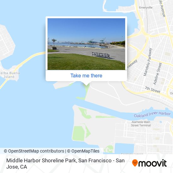 Middle Harbor Shoreline Park map