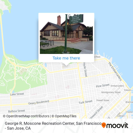George R. Moscone Recreation Center map