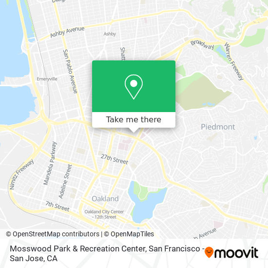 Mapa de Mosswood Park & Recreation Center