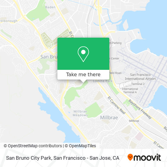 San Bruno City Park map