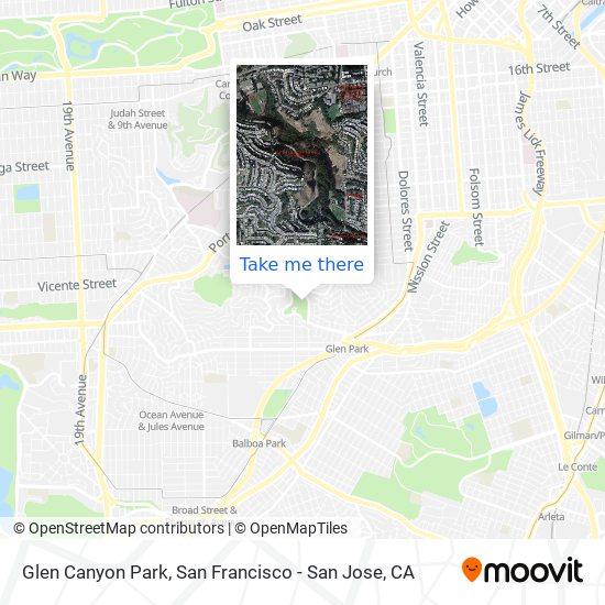 Glen Canyon Park map