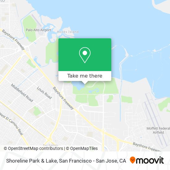 Shoreline Park & Lake map