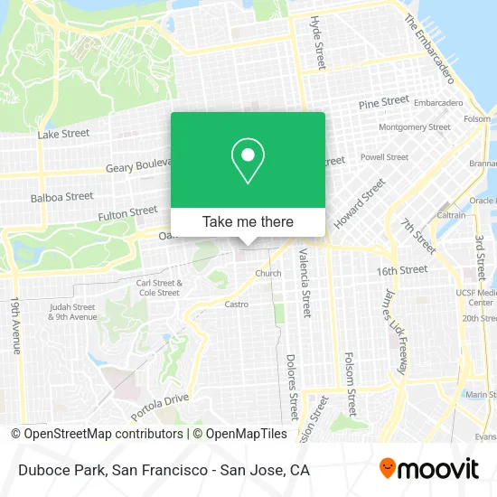 Duboce Park map
