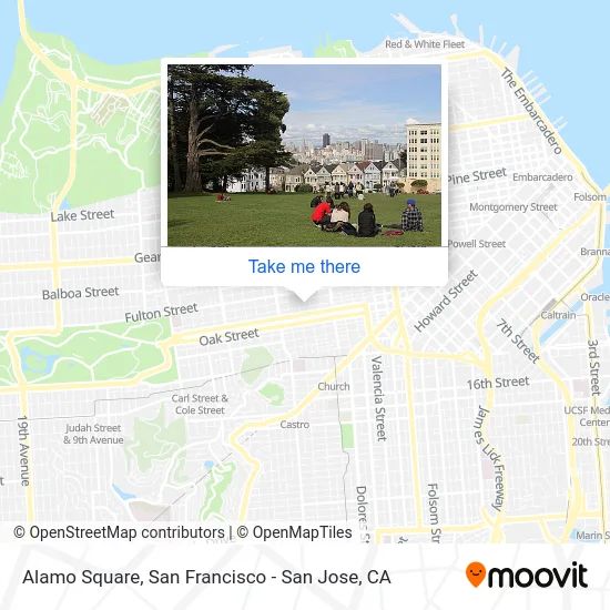 Alamo Square map