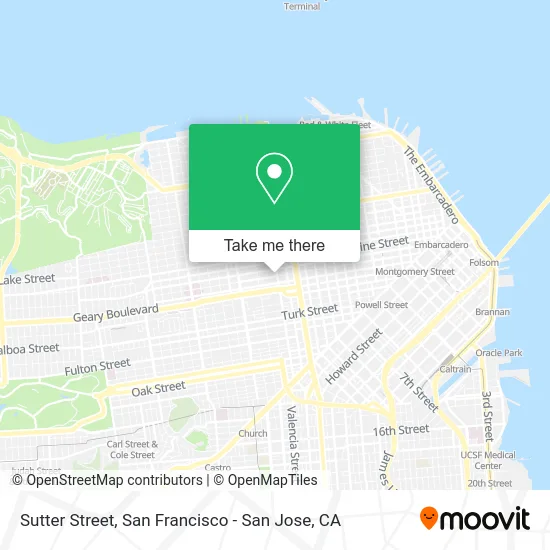 Sutter Street map