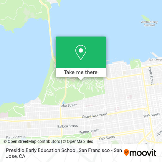 Mapa de Presidio Early Education School