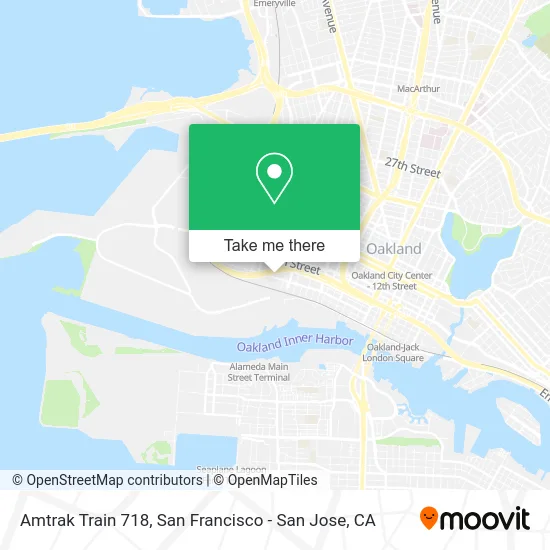 Amtrak Train 718 map