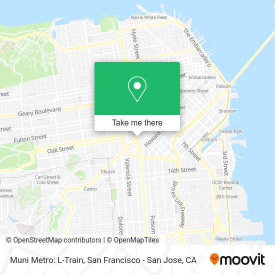 Mapa de Muni Metro: L-Train