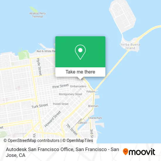 Autodesk San Francisco Office map