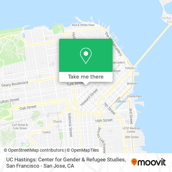 UC Hastings: Center for Gender & Refugee Studies map