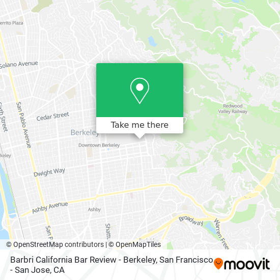 Barbri California Bar Review - Berkeley map