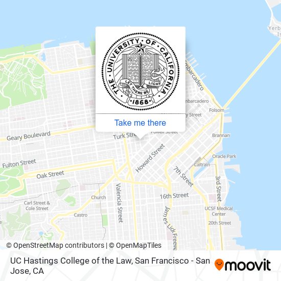 Mapa de UC Hastings College of the Law