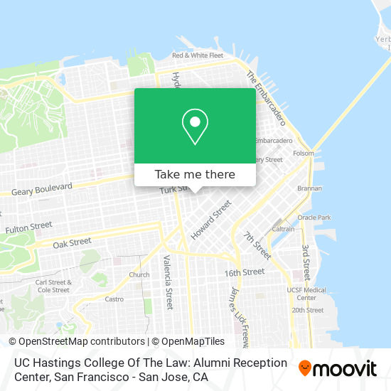 UC Hastings College Of The Law: Alumni Reception Center map