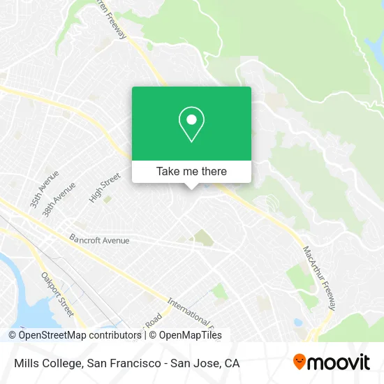 Mills College map