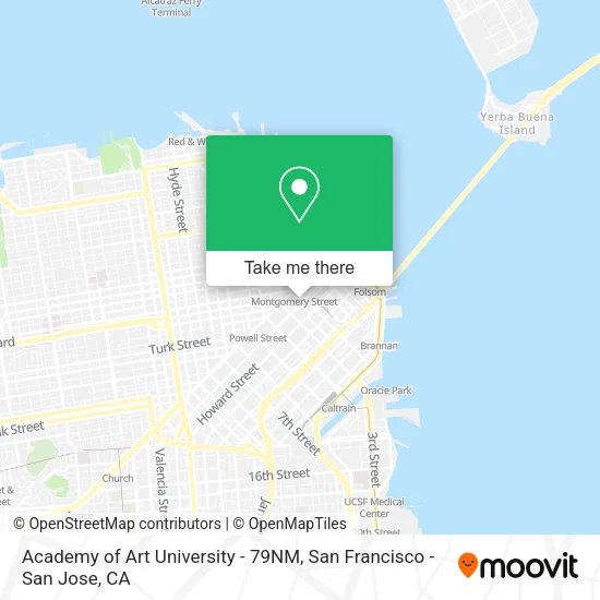 Mapa de Academy of Art University - 79NM