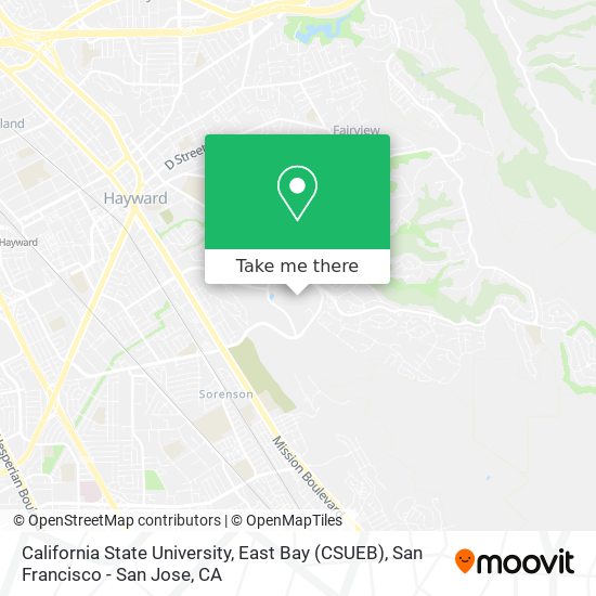 California State University, East Bay (CSUEB) map