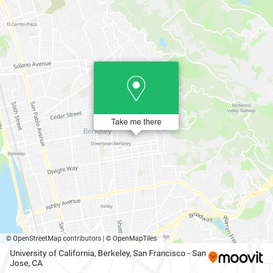 University of California, Berkeley map