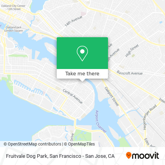 Fruitvale Dog Park map