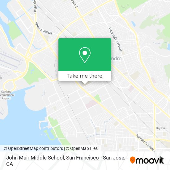 John Muir Middle School map