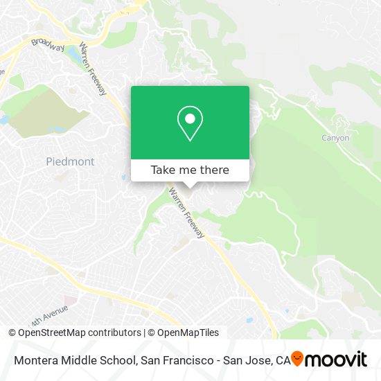 Mapa de Montera Middle School
