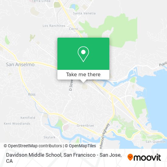 Mapa de Davidson Middle School