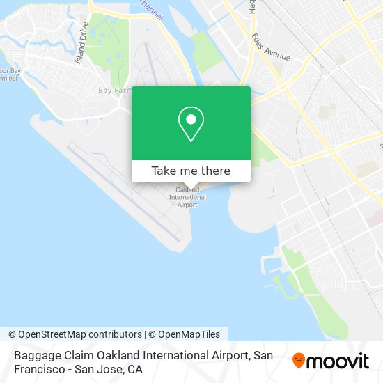 Baggage Claim Oakland International Airport map