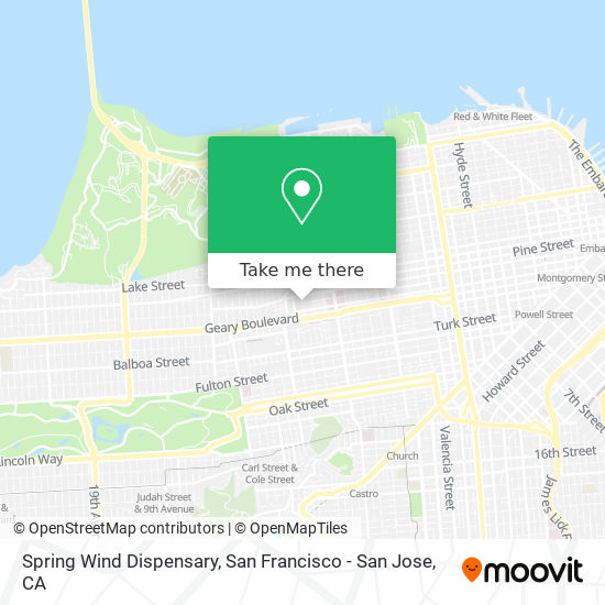 Spring Wind Dispensary map