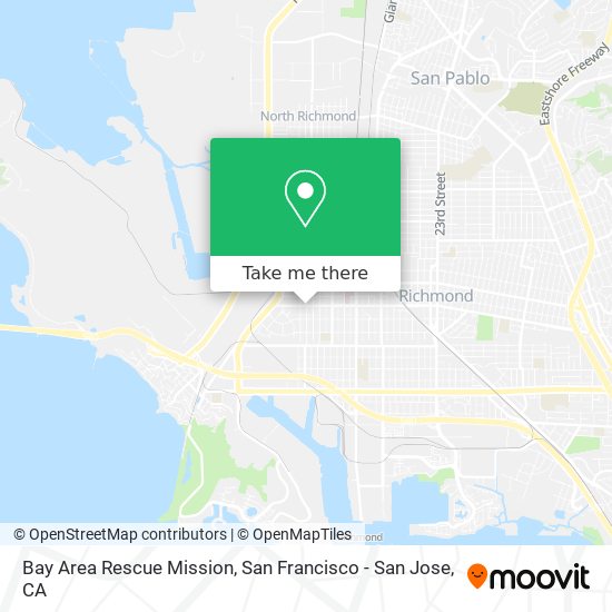 Bay Area Rescue Mission map