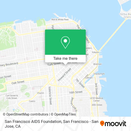 San Francisco AIDS Foundation map