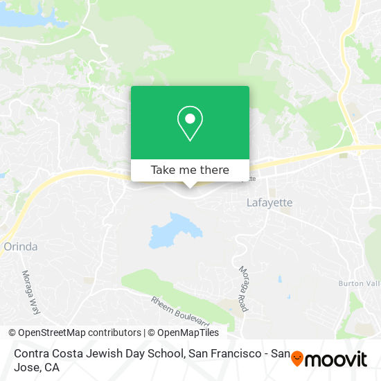 Contra Costa Jewish Day School map