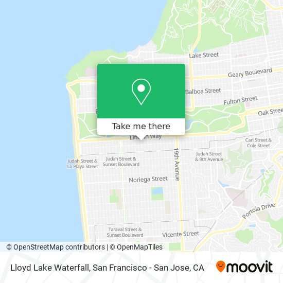 Mapa de Lloyd Lake Waterfall