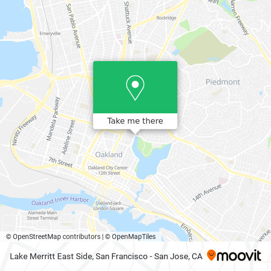 Mapa de Lake Merritt East Side