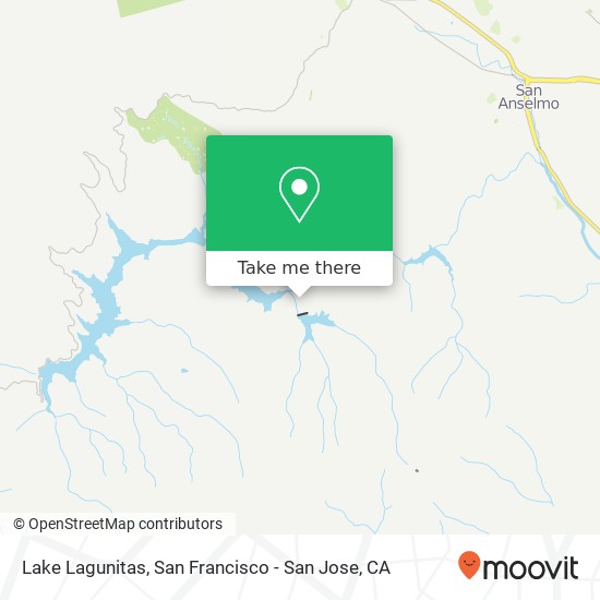 Lake Lagunitas map