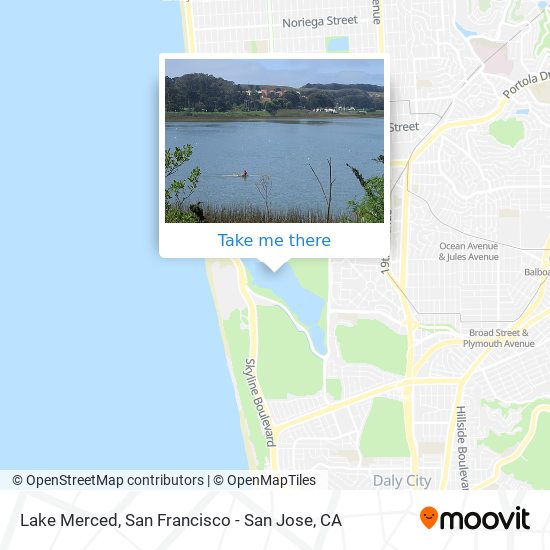 Mapa de Lake Merced